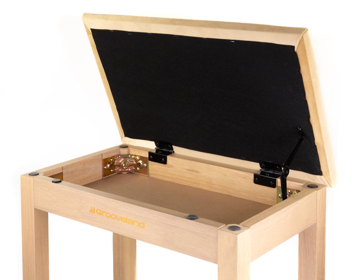 Grooveland KB150 Pianobenk (Tre/Beige)
