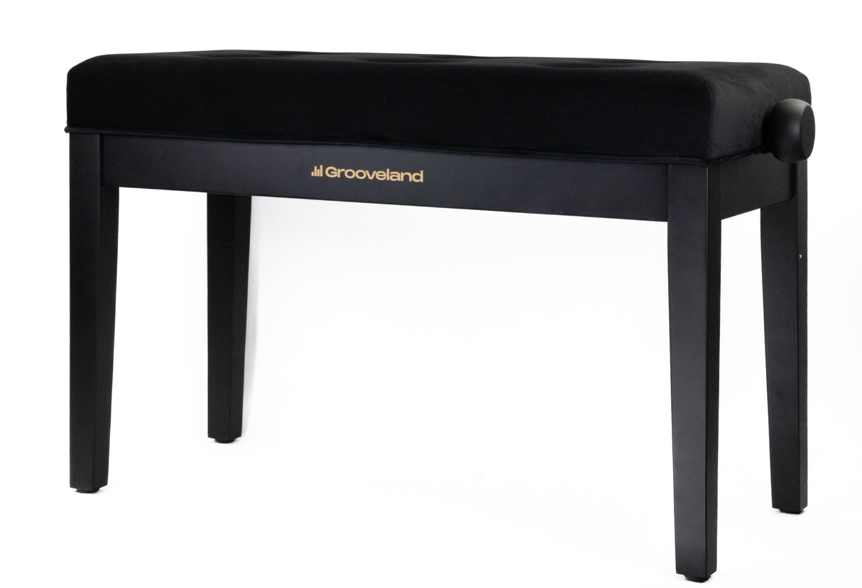 Grooveland KB320 Dobbel pianokrakk (Matt svart)