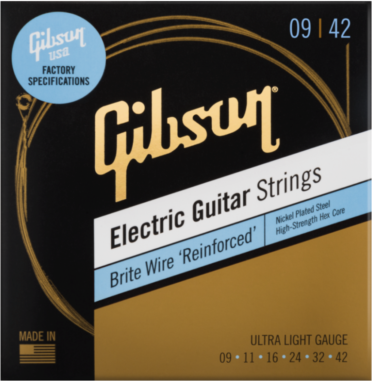 Gibson Brite Wire 'Reinforced' gitarstrenger (Ultra-Light)