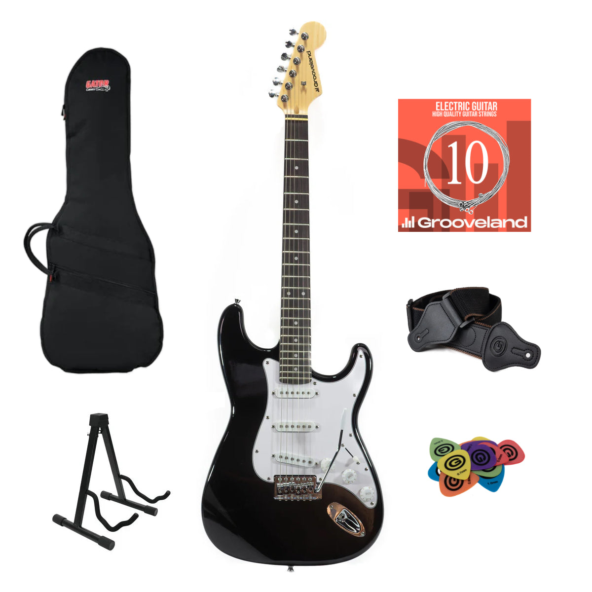 Grooveland Elektrisk Gitar Startpakke