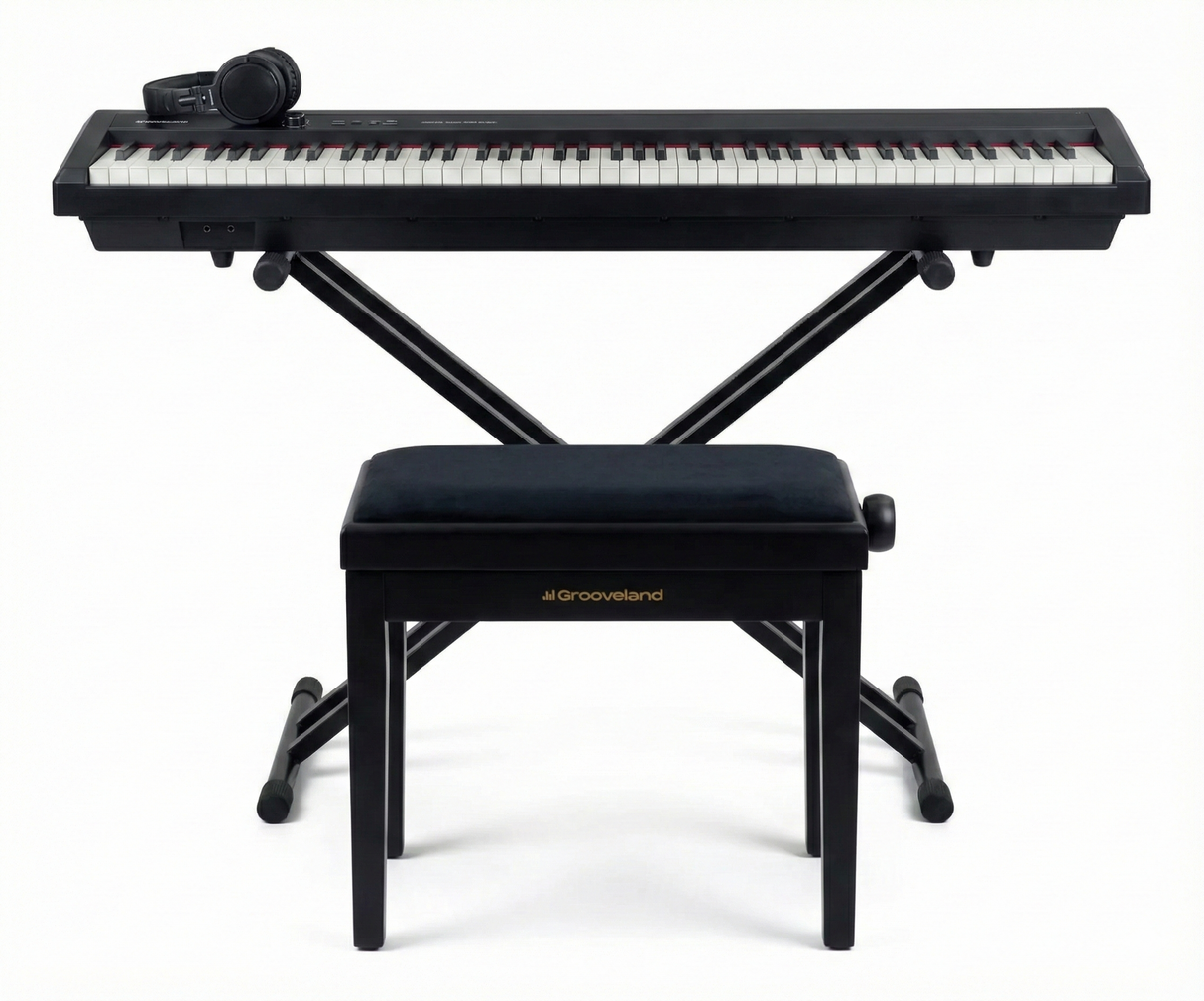 Grooveland P450 El Piano (Svart) Komplett Pakke