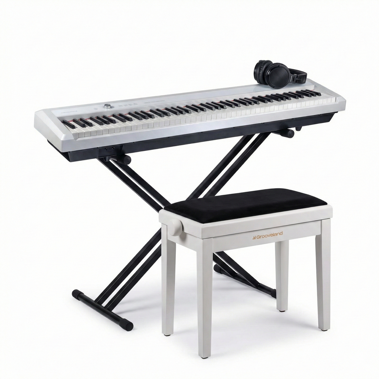 Grooveland P450 El Piano (Hvit) Komplett Pakke