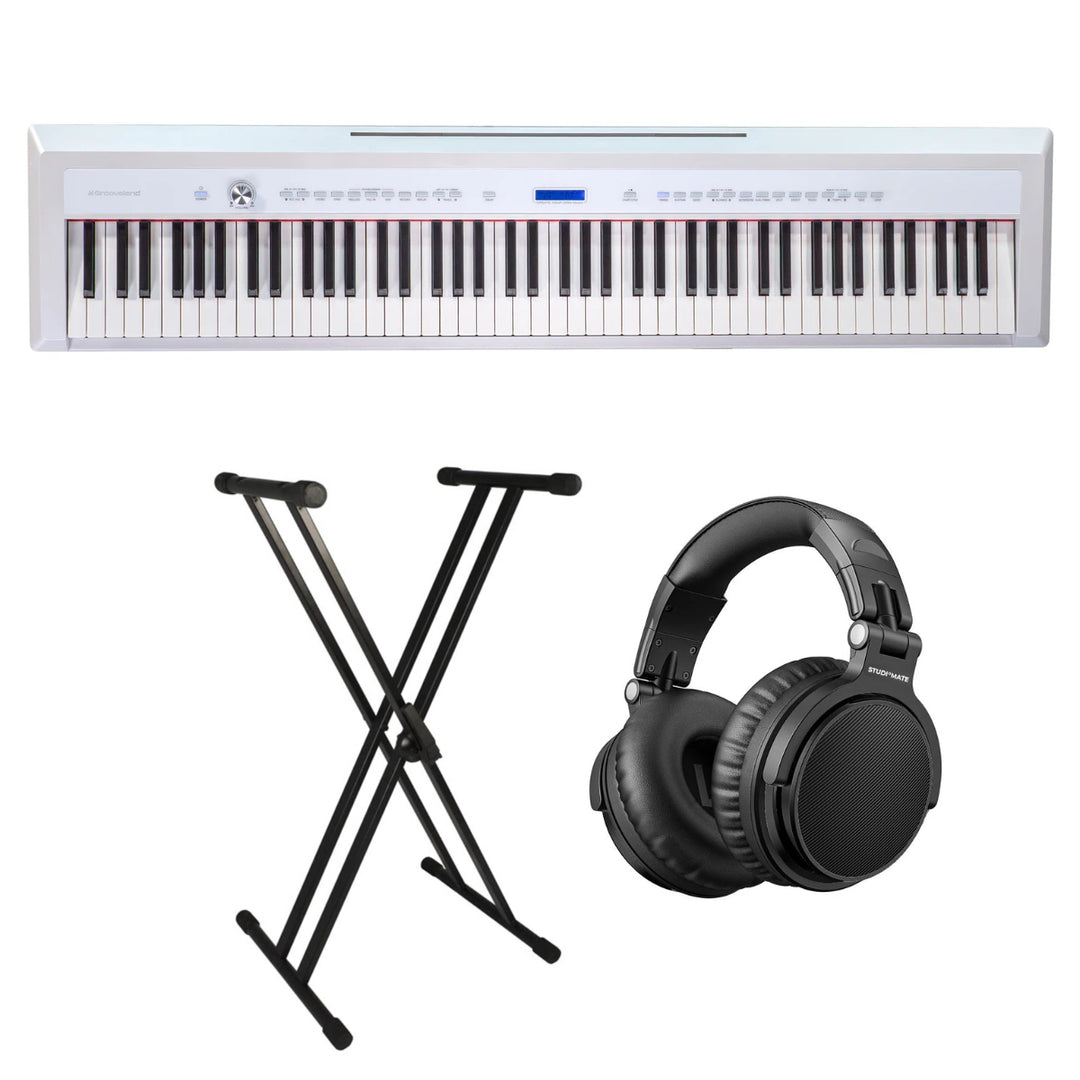 Grooveland P22 Elektrisk Piano Pack (Hvid)