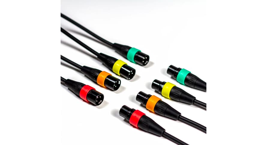 Zoom XLR-4C/CP XLR-kabler med fargeringer