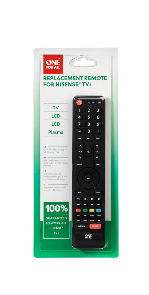 Universalfjernkontroll for Hisense