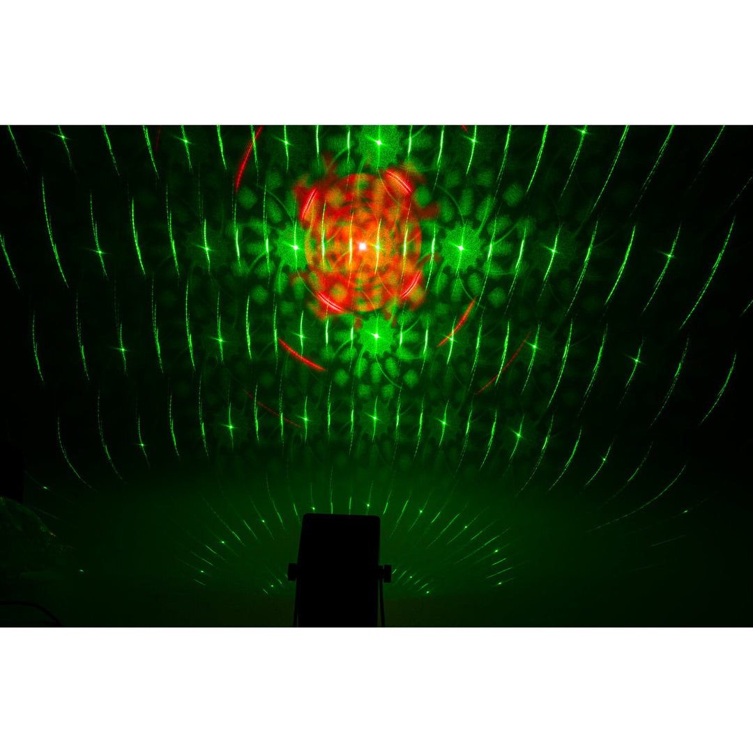 Ibiza Batteridrevet lyseffekt med laser