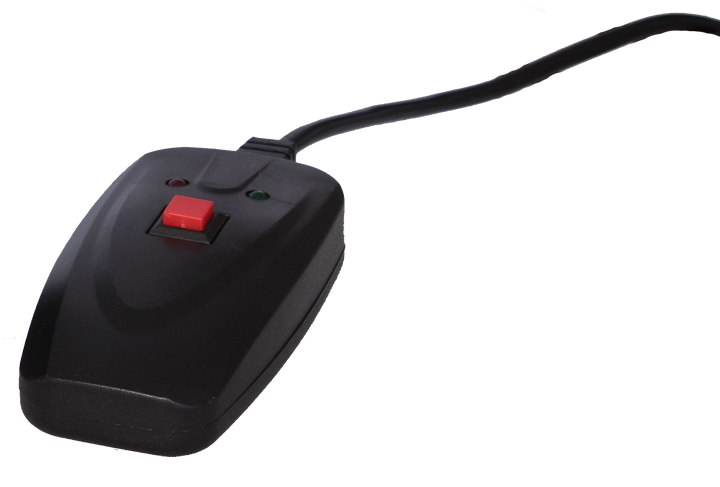 Ibiza Røykmaskin med brann/flammeeffekt (svart)