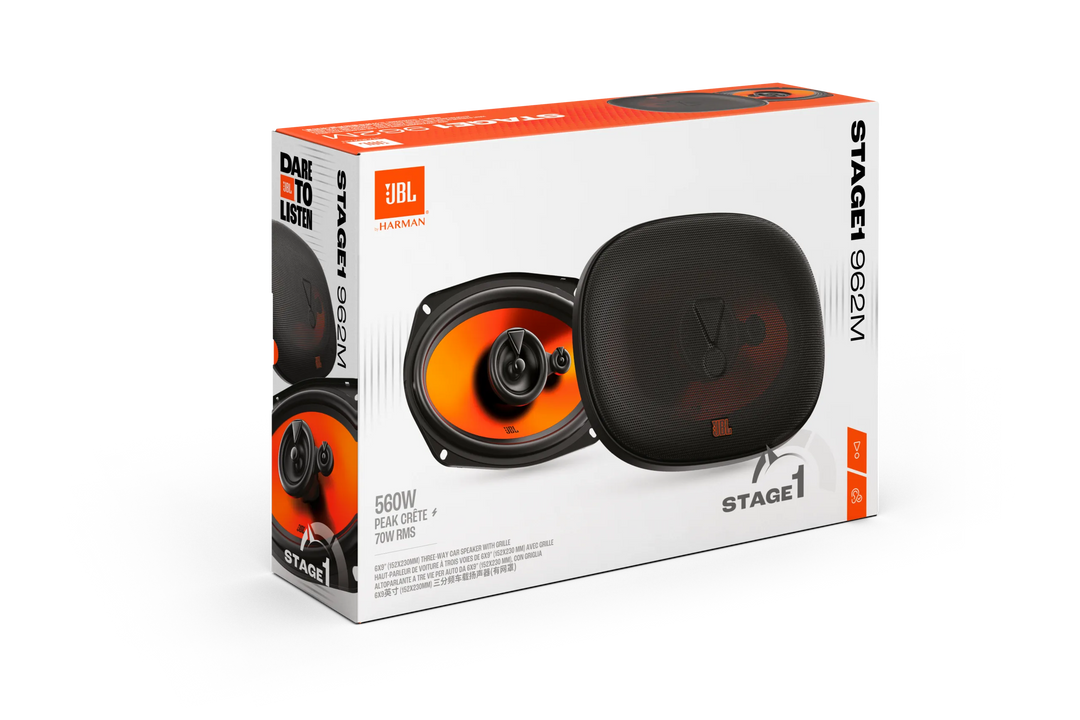 JBL Stage1 Gen2 962M 6x9" 3-veis bilhøyttalere