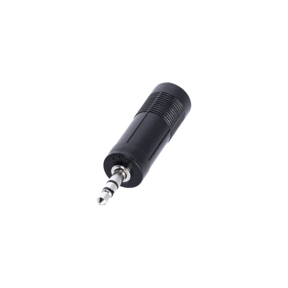 Adapter Audio Plug 6,3 mm Stereo Jack Hunn til 3,5 mm Stereo Jack