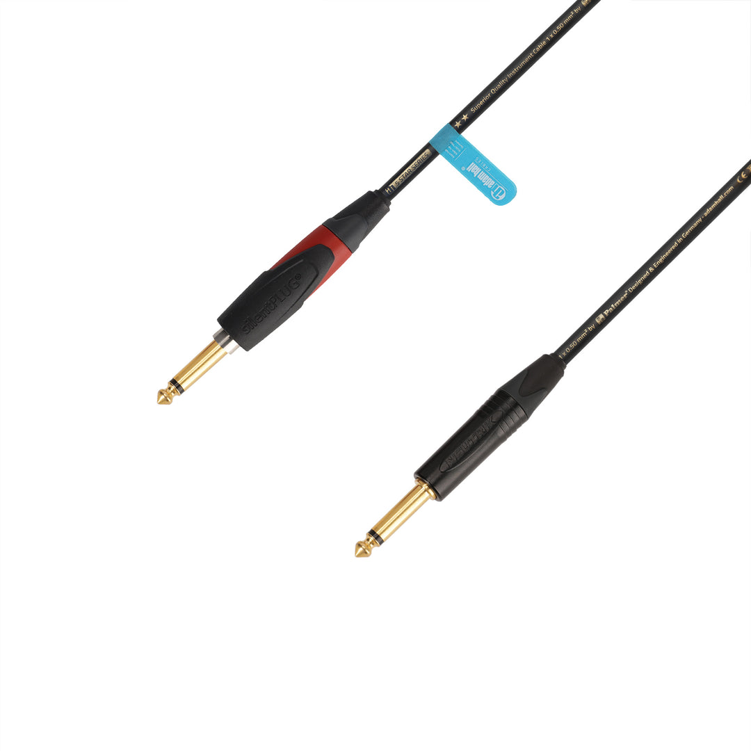 Adam Hall-kabler 5 STAR IPP 0300 PALMER® CABLE SILENT - Instrumentkabel | Palmer® & Neutrik silentPLUG® jack TS | 3 m