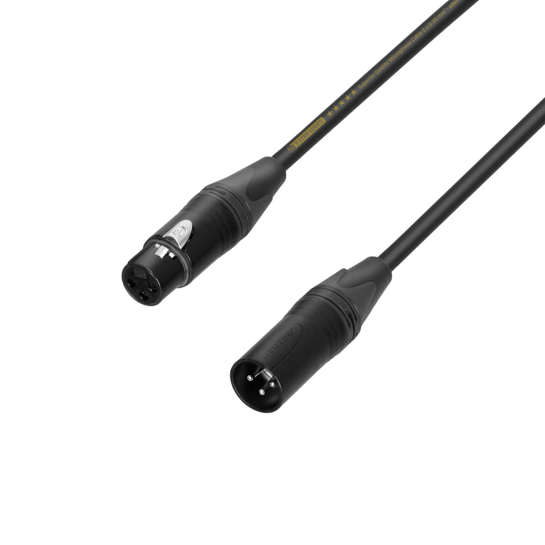 Adam Hall Cables 5 STAR MMF 0150 - Mikrofonkabel | Neutrik® XLR hunn x XLR hann | 1,5 m