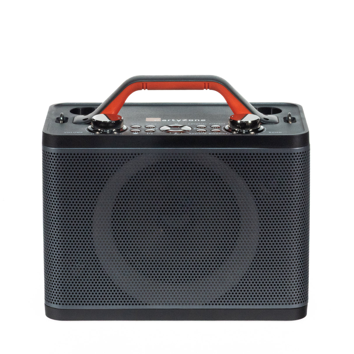 Karaoke-høyttaler med 2 mikrofoner (Svart)