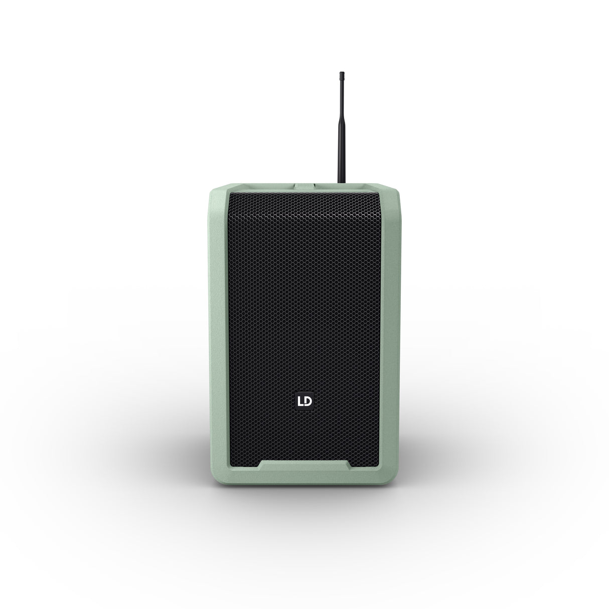 LD Systems ANNY® 8 HHD B6 GN - Bærbar batteridrevet Bluetooth® PA-høyttaler med mikser og 1x trådløs håndholdt mikrofon, Adventure Green