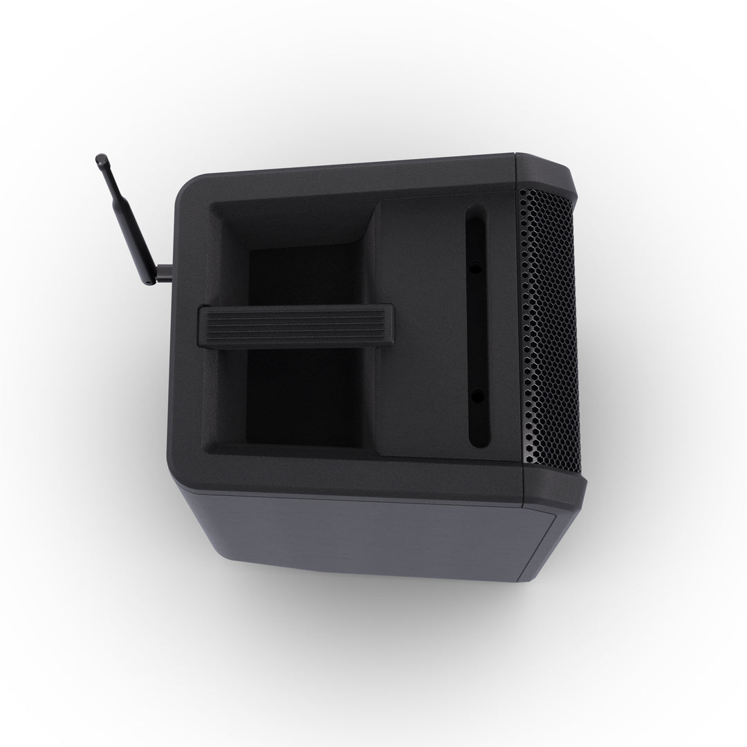 LD Systems ANNY® 8 HHD B8 - Bærbar batteridrevet Bluetooth® PA-høyttaler med mikser og 1 x trådløs håndholdt mikrofon, Stage Black