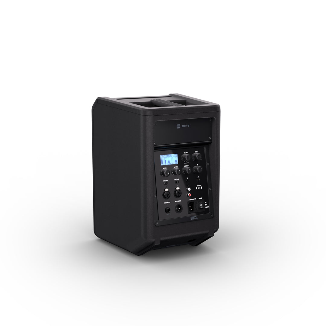 LD Systems ANNY® 8 - Bærbar, batteridrevet Bluetooth® PA-høyttaler med mixer, Stage Black