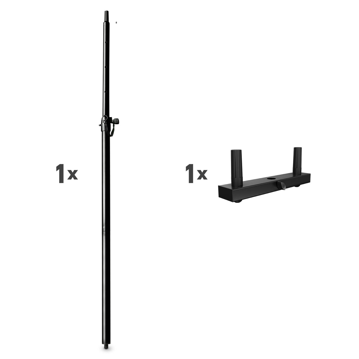 LD Systems DAVE 10 G4X DUAL STAND – Høyttalerstang med monteringsgaffel for DAVE 10 G4X