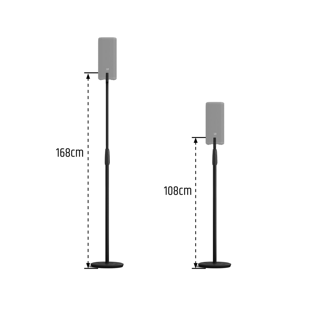 LD Systems DAVE 10 G4X STAND - Høyttalerstativ med rund fot for DAVE 10 G4X