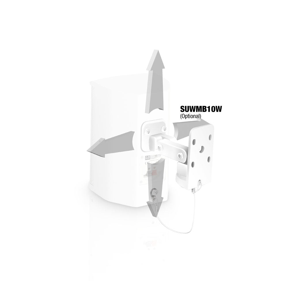 LD Systems SAT 42 G2 Høyttalersett 60W RMS 8 Ohm Hvit