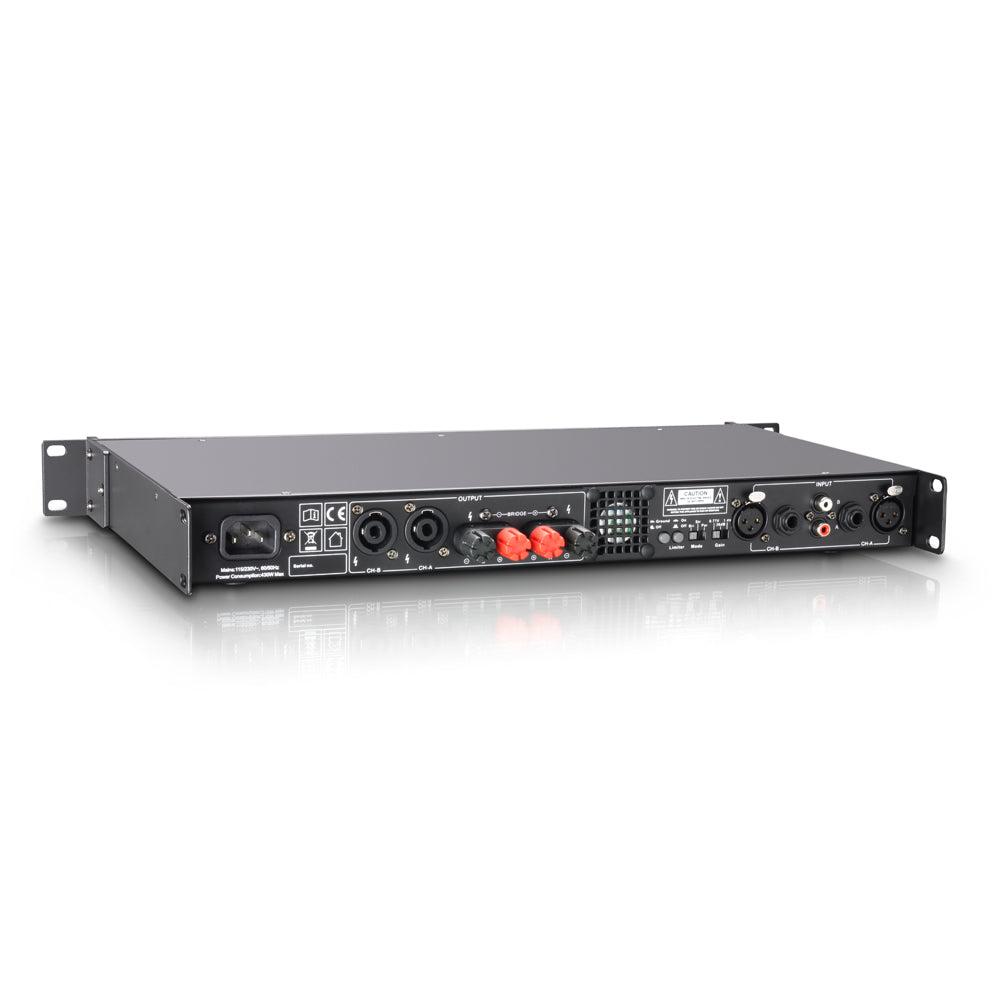 LD Systems XS 400 effektforsterker (2x100W, 8 Ohm)