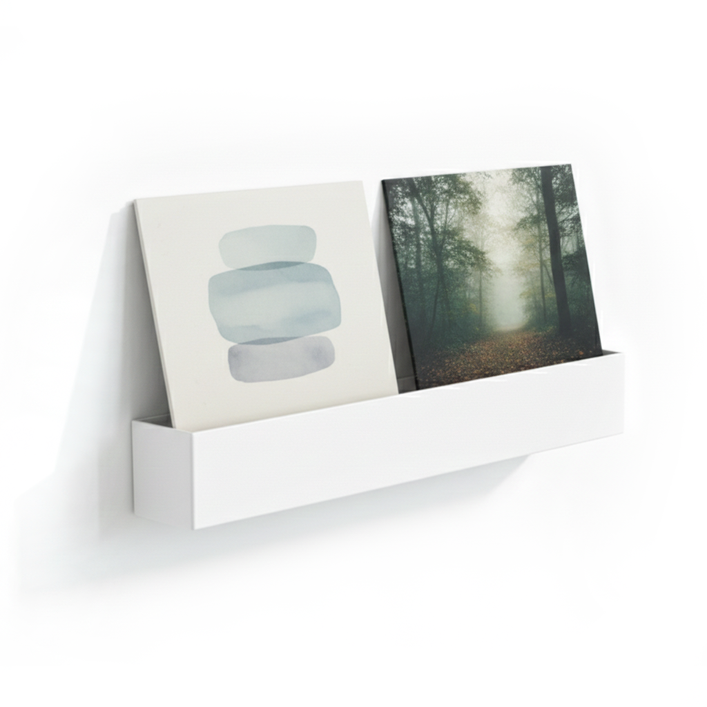 Studio 57 Vinyl Dobbel Veggdisplay (hvit)