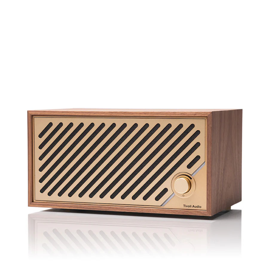 Tivoli Audio Model Two Digital Bluetooth høyttaler (valnøtt/gull)