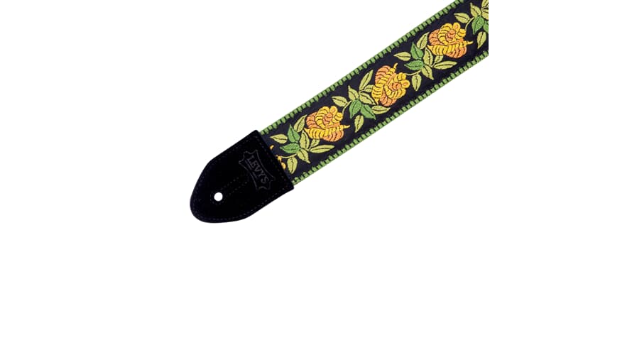 Levys MC8JQ gitarrem 2", gult blomstermønster