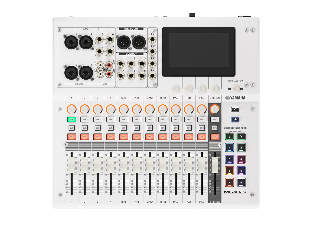 Yamaha MGX12V digital miksekonsoll (Hvit) - Videoversjon