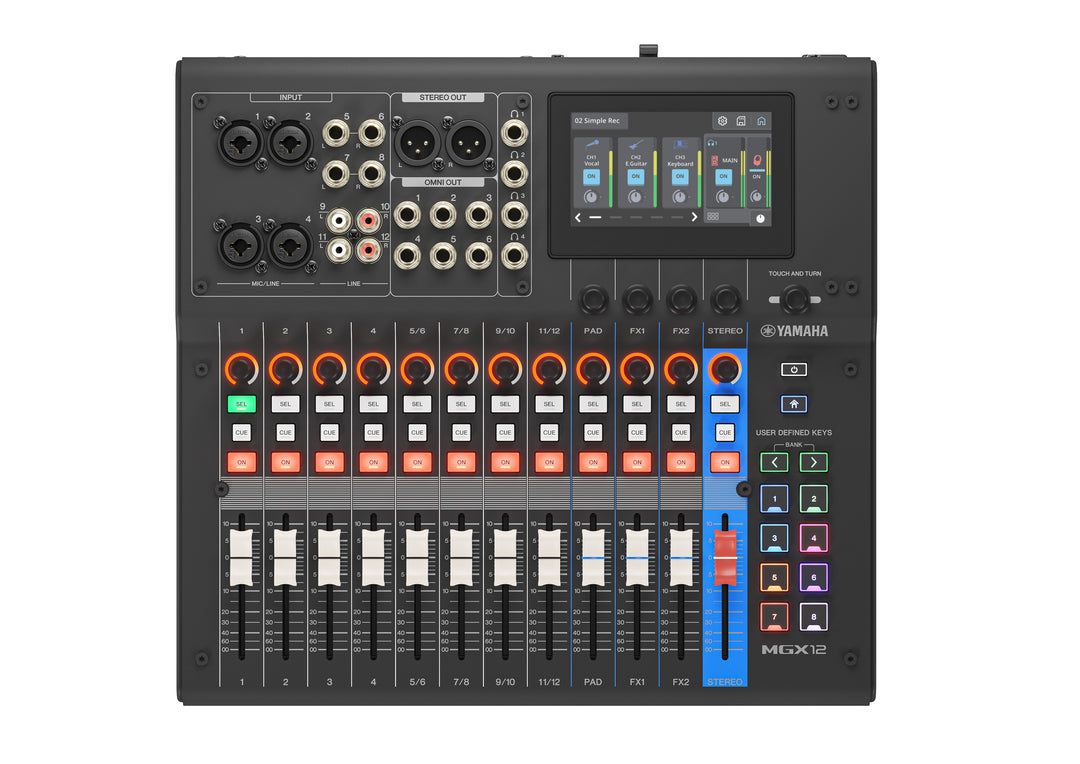 Yamaha MGX12 digital miksekonsoll (Svart)