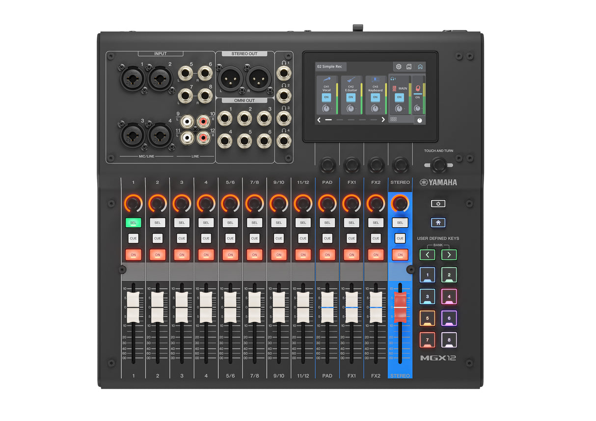 Yamaha MGX12 digital miksekonsoll (Svart)