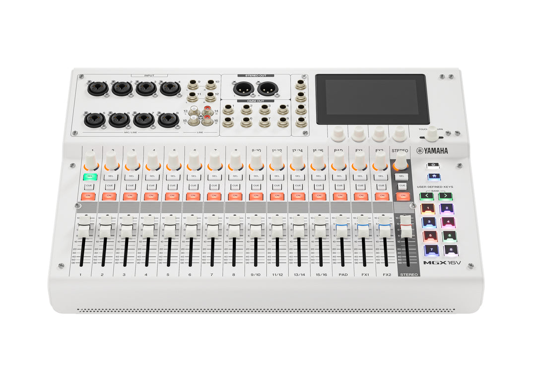 Yamaha MGX16V digital miksekonsoll (Hvit) - Videoversjon