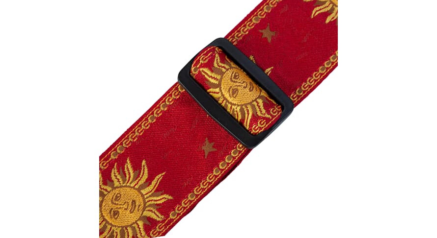 Levys MPJG gitarrem 2", solmotiv, rød