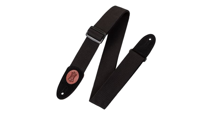 Levys MSSC8 gitarrem 2", svart