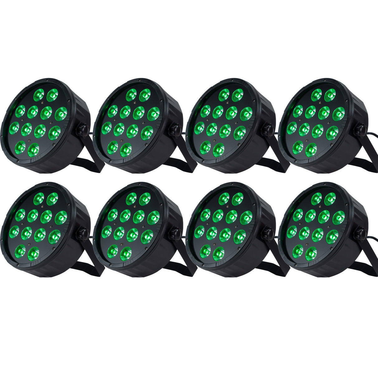 Marconi Polaris 12x12W RGBW Parlampe 8 stk. Bundle