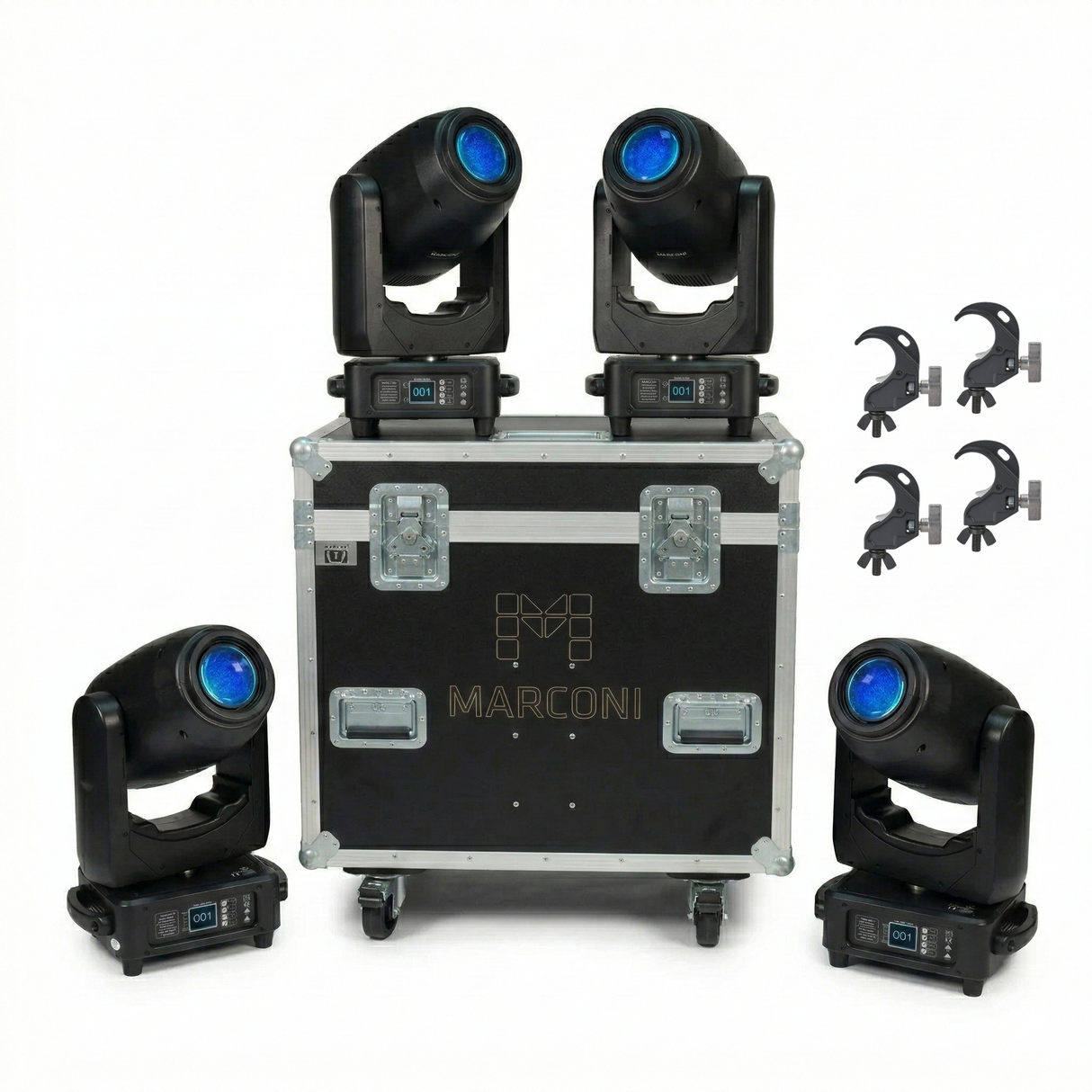 Marconi Flightcase til 4 X Vega Prime 250