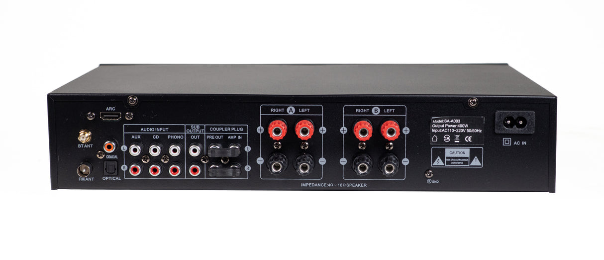 SoundMate Hi-Fi forsterker med Bluetooth (2x100W)