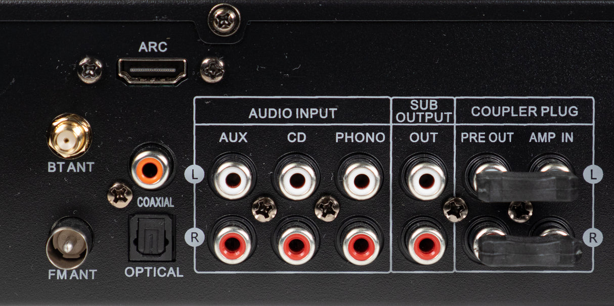 SoundMate Hi-Fi forsterker med Bluetooth (2x100W)