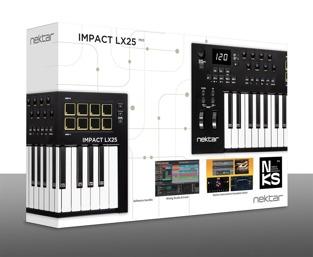 Nektar Impact LX25mk3 MIDI-keyboards