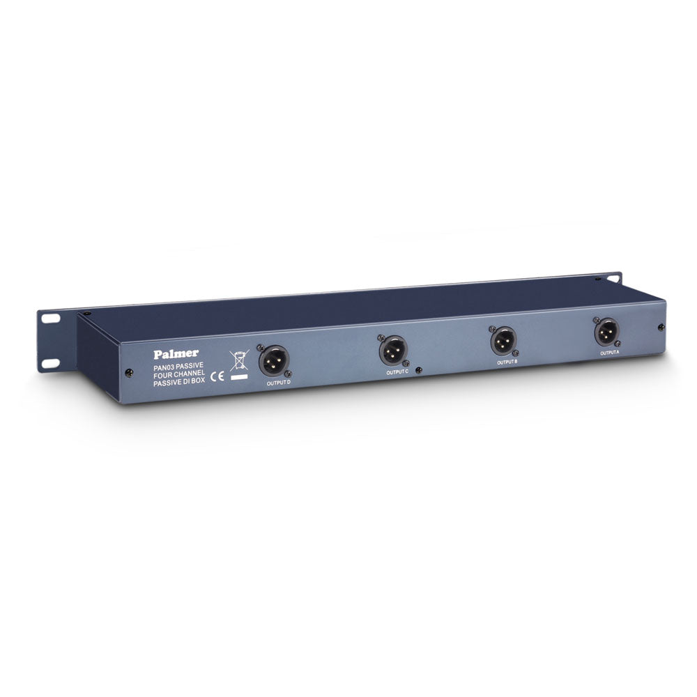 Palmer PAN 03 PASS - 19" DI-boks, 4-kanals, passiv
