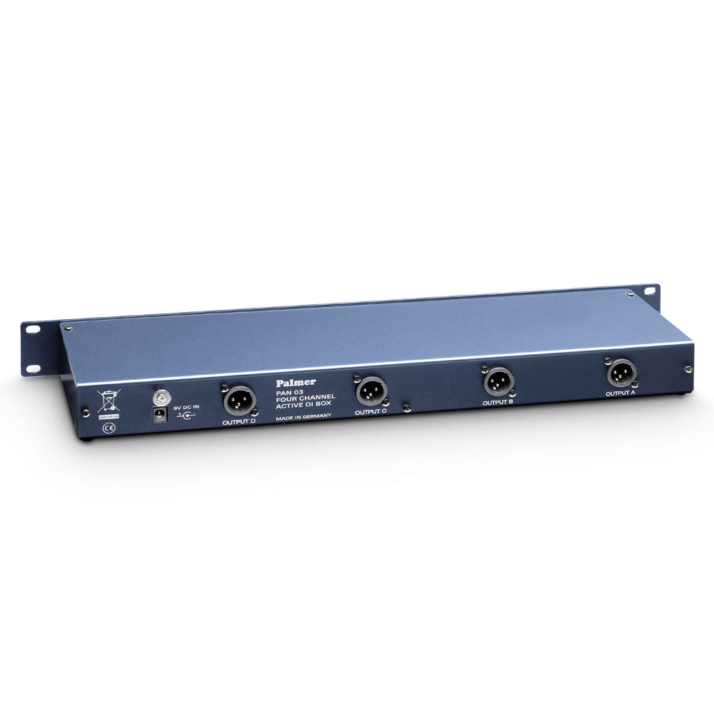 Palmer PAN 03 - 19" DI-boks med 4 kanaler, aktiv