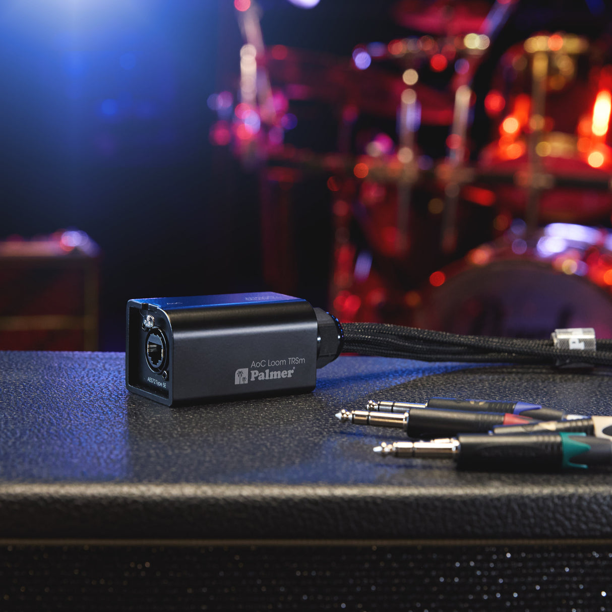 Palmer AoC Loom TRSm - Audiokabelsett (Audio over Cat) fra etherCON til 4 x 6,3 mm TRS-jack