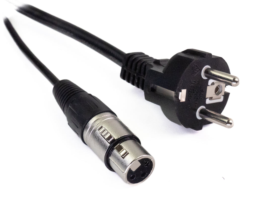 Perfex XLR & IEC strømkabel (Lyd, 5m)