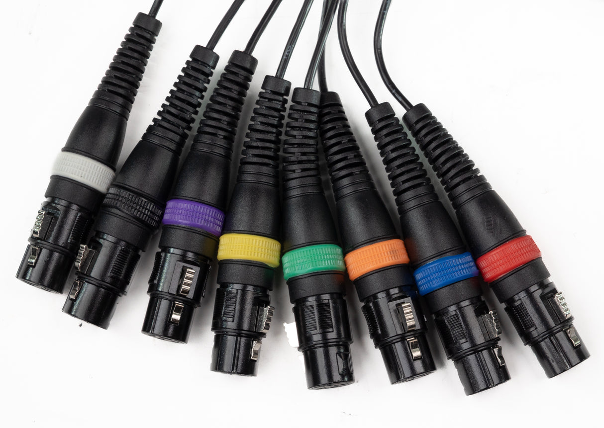 Par-8 multicore XLR hann til XLR hunn (10m)