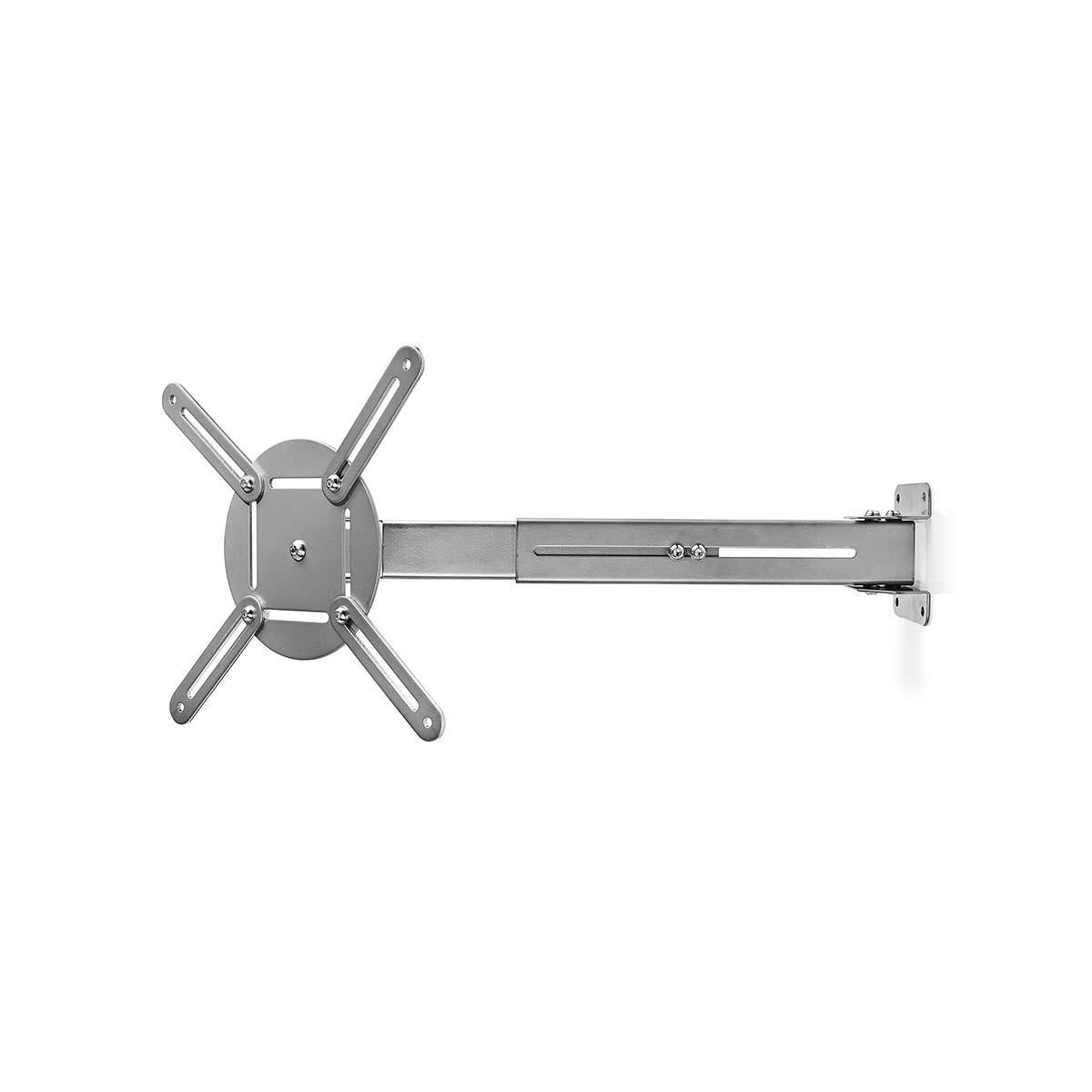 Projektorveggbrakett fullt bevegelig (sølv, 10 kg)