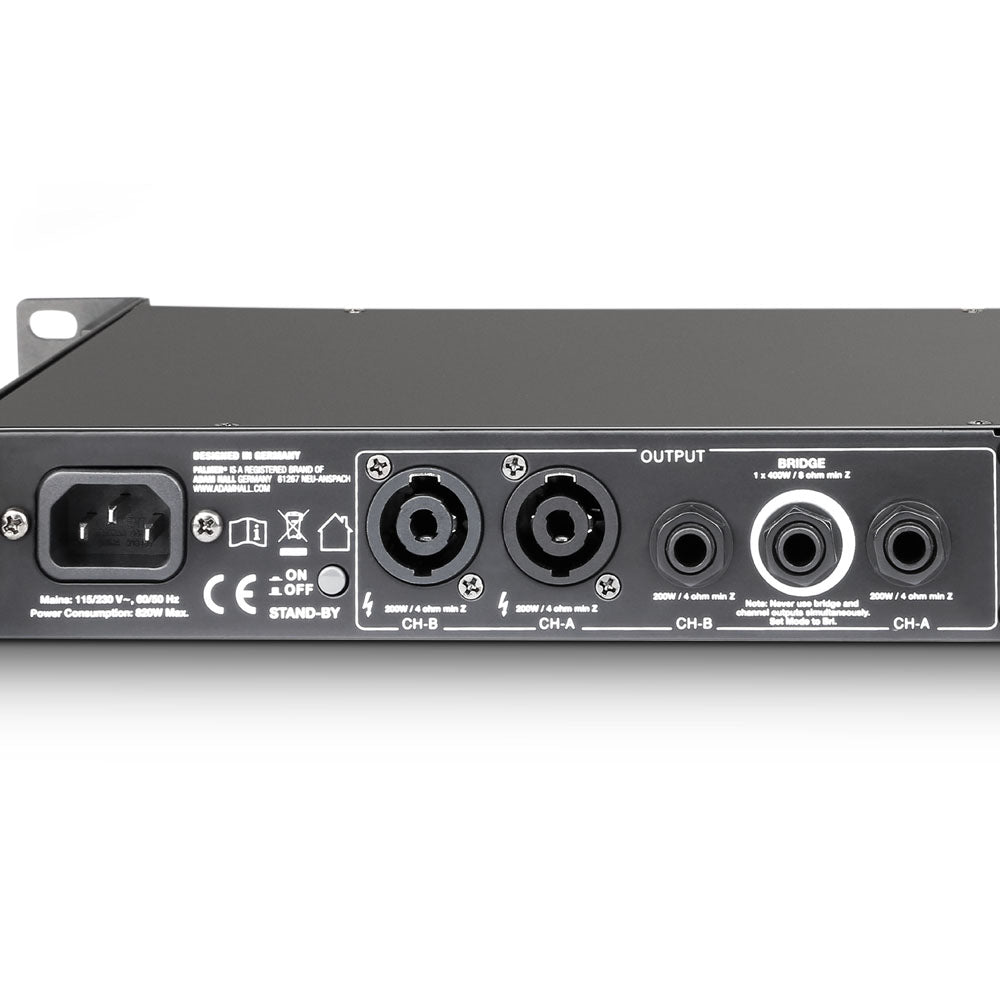 Palmer MACHT 402 - 19" stereo effektforsterker for gitar