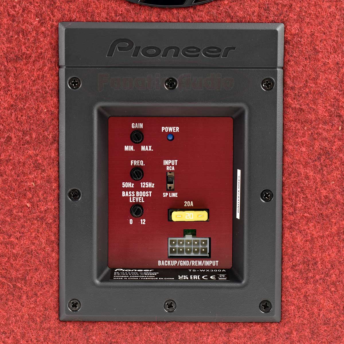 Pioneer TS-WX300A aktiv subwoofer med innebygd D-klasse forsterker