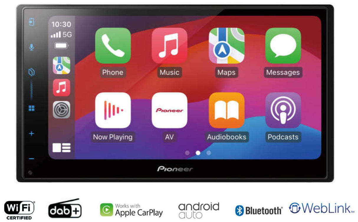 Pioneer SPH-DA77DAB/bakkamera - trådløs Apple CarPlay