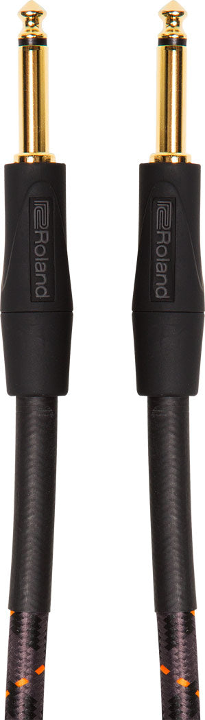 Roland " GOLD " Instrumentkabel 6,3 mm Jack mono til 6,3 mm Jack mono