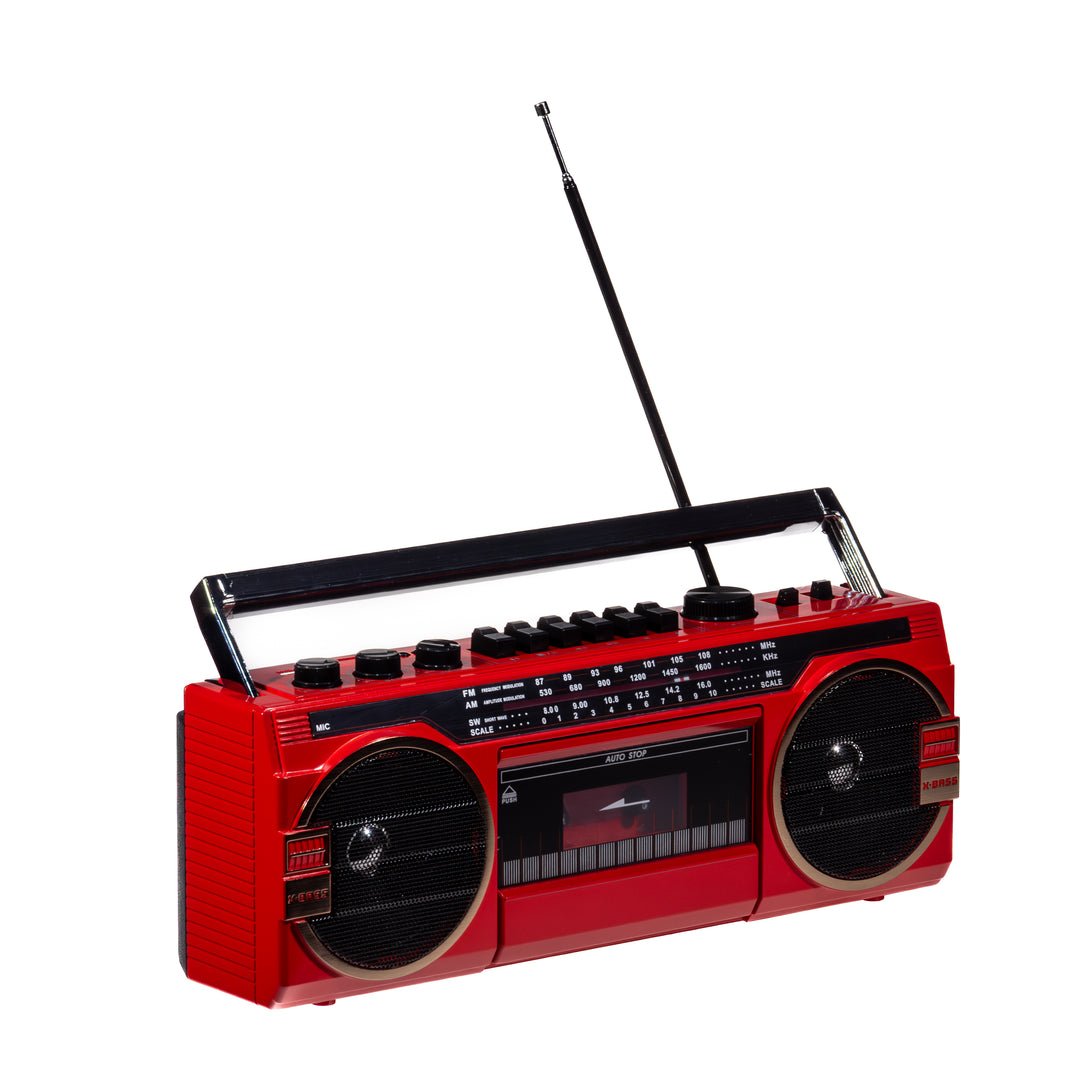 Studio 57 - Kassettspiller m. FM & Bluetooth, Rød