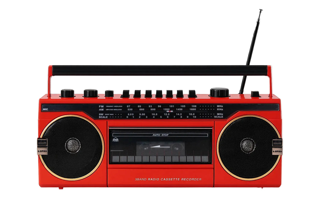 Studio 57 - Kassettspiller m. FM & Bluetooth, Rød