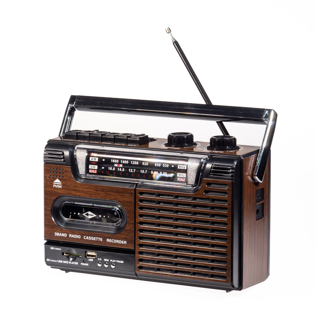 Studio 57 - Kassettspiller m. FM & Bluetooth, Brun